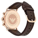 Emporio Armani Aviator Grey Dial Brown Leather Strap Watch For Men - AR11106 Buy Now By Emporio Armani