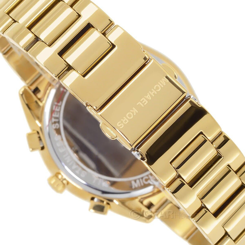 Michael Kors Janelle Chronograph Gold Dial Gold Steel Strap Watch For Men - MK8995 Buy Now By Michael Kors