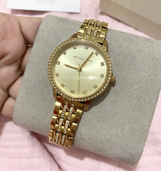 Michael Kors Melissa Quartz Gold Dial Gold Steel Strap Watch for Women - MK4368 Buy Now By Michael Kors