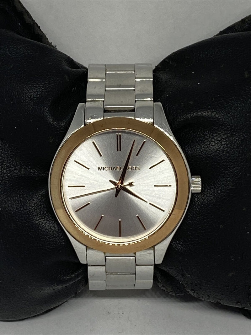 Michael Kors Mini Slim Runway Silver Dial Silver Steel Strap Watch for Women - MK3514 Buy Now By Michael Kors