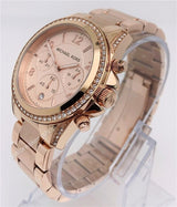 Michael Kors Blair Rose Gold Dial Rose Gold Steel Strap Watch for Women - MK5263 Buy Now By Michael Kors