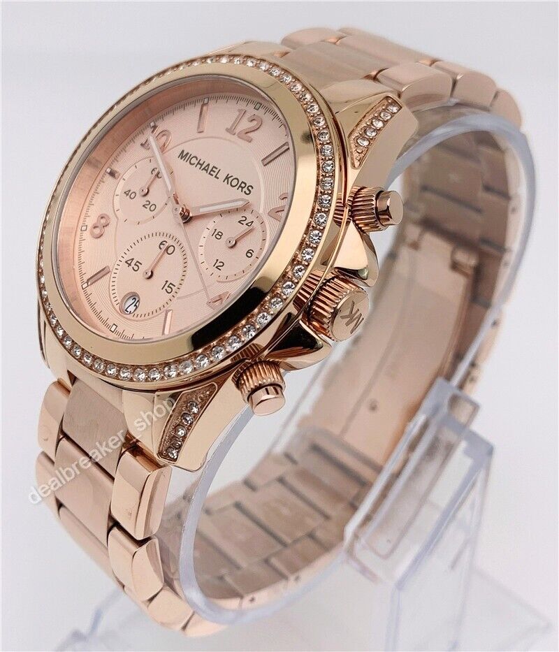 Michael Kors Blair Rose Gold Dial Rose Gold Steel Strap Watch for Women - MK5263 Buy Now By Michael Kors