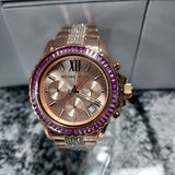 Michael Kors Everest Chronograph Rose Gold Dial Rose Gold Steel Strap Watch For Women - MK7211 Buy Now By Michael Kors