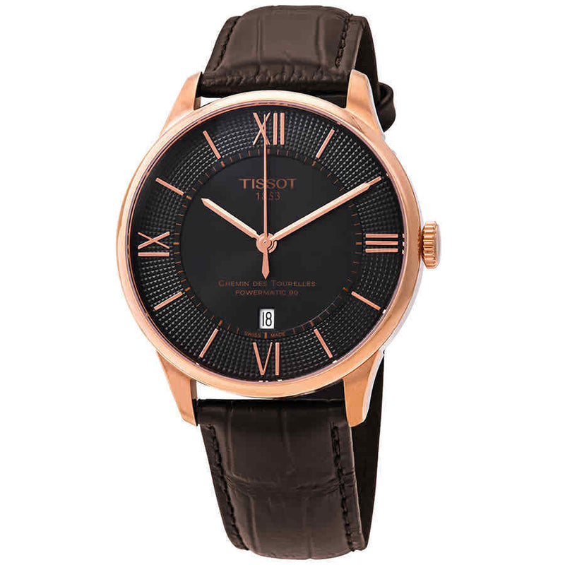 Tissot Chemin des Tourelles Powermatic 80 Brown Dial Brown Leather Strap Watch for Men - T099.407.36.448.00 Buy Now By Tissot