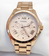 Fossil Cecile Rose Gold Dial Rose Gold Steel Strap Watch for Women - AM4511 Buy Now By Fossil