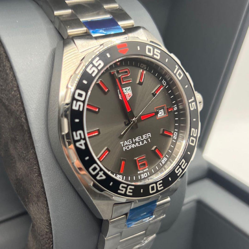 Tag Heuer Formula 1 Quartz Anthracite Dial Silver Steel Strap Watch for Men - WAZ1018.BA0842 Buy Now By Tag Heuer