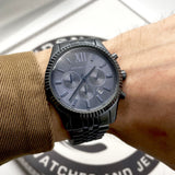 Michael Kors Lexington Chronograph Blue Dial Blue Steel Strap Watch for Men - MK8480 Buy Now By Michael Kors
