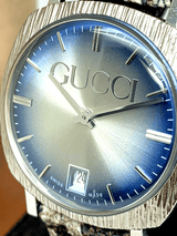 Gucci Grip Vintage Blue Dial Snakeskin Brown Leather Strap Watch for Women - YA152401 Buy Now By Gucci