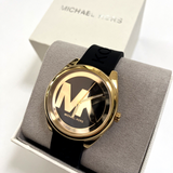 Michael Kors Janelle Quartz Black Dial Black Rubber Strap Watch For Women - MK7313 Buy Now By Michael Kors