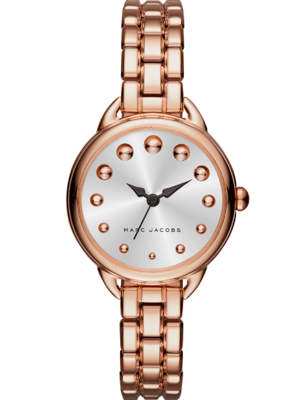 Shop Marc Jacobs Betty White Dial Rose Gold Steel Strap Watch for Women - MJ3496 in USA