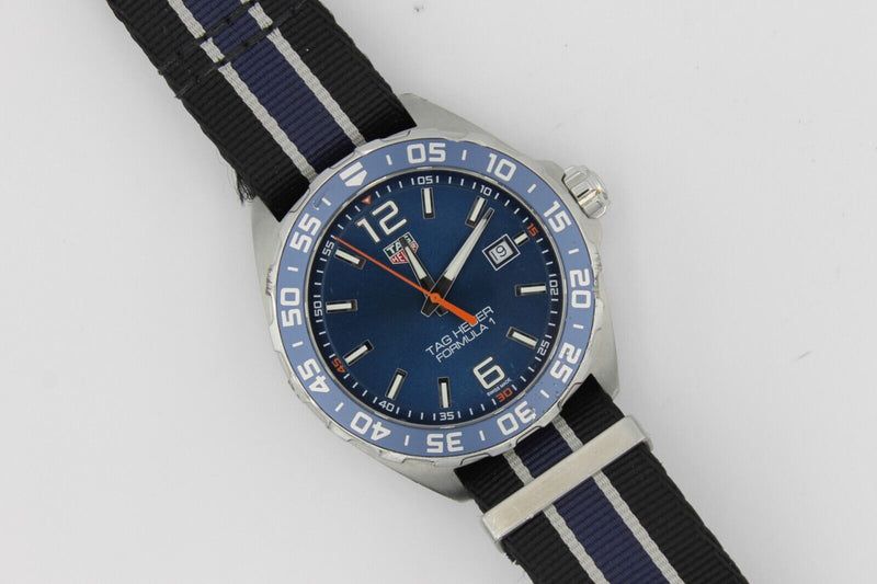 Tag Heuer Formula 1 Chronograph Blue Dial Two Tone NATO Strap Watch for Men - CAZ1014.FC8197 Buy Now By Tag Heuer
