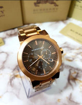 Burberry The City Grey Dial Rose Gold Steel Strap Watch for Men - BU9353 Buy Now By Burberry