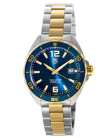 Shop Tag Heuer Formula 1 Analog Blue Dial Two Tone Steel Strap Watch for Men - WAZ1120.BB0879 in USA