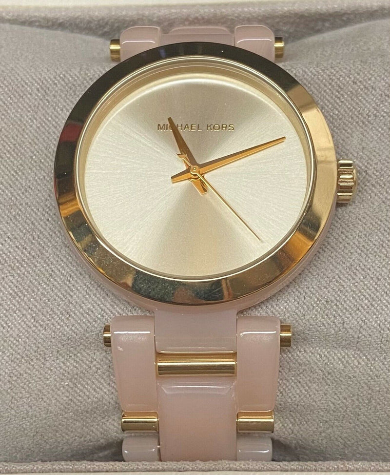 Michael Kors Delray Rose Gold Dial Pink Steel Strap Watch for Women - MK4316 Buy Now By Michael Kors