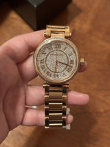 Michael Kors Skylar Rose Gold Dial Rose Gold Steel Strap Watch for Women - MK5868 Buy Now By Michael Kors