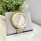 Michael Kors Runway Three Hand Quartz Gold Dial Brown Leather Strap Watch For Women - MK6999 Buy Now By Michael Kors