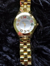 Marc Jacobs Rivera White Dial Gold Steel Strap Watch for Women - MBM3137 Buy Now By Marc Jacobs