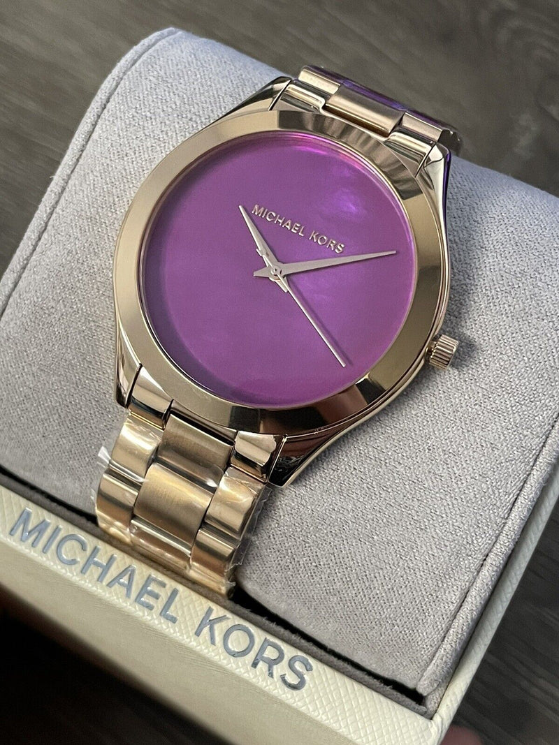 Michael Kors Runway Pink Dial Rose Gold Steel Strap Watch for Women - MK3550 Buy Now By Michael Kors