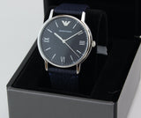 Emporio Armani Kappa Quartz Blue Dial Blue Leather Strap Watch For Women - AR11012 Buy Now By Emporio Armani