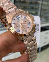 Michael Kors Bradshaw Chronograph Rose Gold Dial Rose Gold Steel Strap Watch For Women - MK6321 Buy Now By Michael Kors