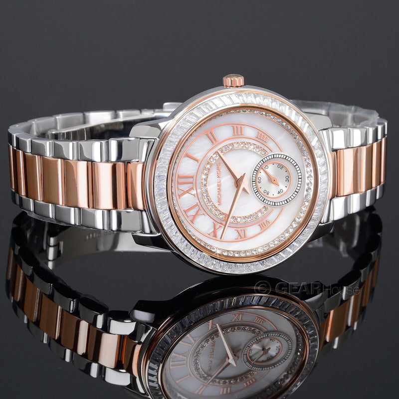 Michael Kors Madelyn Silver Dial Two Tone Steel Strap Watch for Women - MK6288 Buy Now By Michael Kors