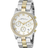 Marc Jacobs Henry Chronograph Silver Dial Two Tone Steel Strap Watch for Women - MBM3197 Buy Now By Marc Jacobs
