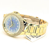 Michael Kors Camille Analog Blue Dial Gold Steel Strap Watch For Women - MK7341 Buy Now By Michael Kors