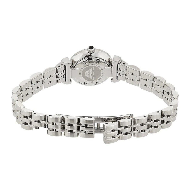 Emporio Armani Gianni Blue Dial Silver Steel Strap Watch For Women - AR1961 Buy Now By Emporio Armani
