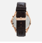 Tommy Hilfiger Luke Quartz White Dial Brown Leather Strap Watch for Men - 1791118