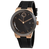 Shop Movado Bold Fusion Black Dial Black Silicone Strap Watch for Men - 3600622 in USA