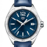 Shop Tag Heuer Formula 1 Quartz Blue Dial Blue Leather Strap Watch for Women - WBJ1412.FC8233 in USA