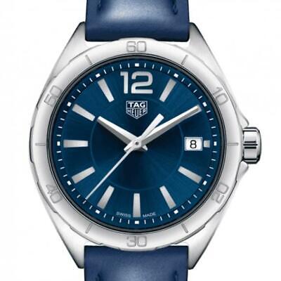 Shop Tag Heuer Formula 1 Quartz Blue Dial Blue Leather Strap Watch for Women - WBJ1412.FC8233 in USA