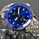 Tissot Seastar 1000 Powermatic 80 Blue Dial Silver Steel Strap Watch For Men - T120.407.11.041.00 Buy Now By Tissot