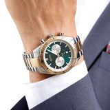 Hugo Boss Santiago Green Dial Two Tone Steel Strap Watch for Men - 1513872 Buy Now By Hugo Boss