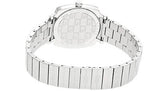 Shop Gucci Grip Quartz Silver Dial Silver Steel Strap Watch For Men - YA157501 in USA