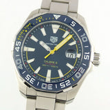 Tag Heuer Aquaracer Caliber 5 Match Timer Shinji Kagawa Edition Blue Dial Silver Steel Strap Watch for Men - WAY201H.BA0927 Buy Now By Tag Heuer