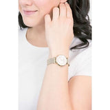 Emporio Armani Gianni T Bar Mother of Pearl Dial Gold Mesh Bracelet Watch For Women - AR11321 Buy Now By Emporio Armani