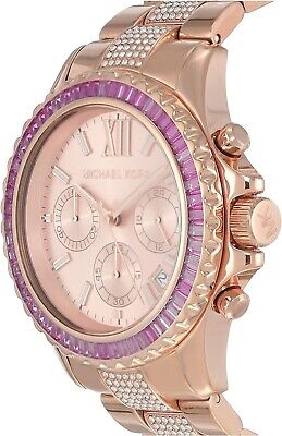 Michael Kors Everest Chronograph Rose Gold Dial Rose Gold Steel Strap Watch For Women - MK7211 Buy Now By Michael Kors