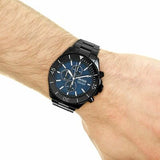 Hugo Boss Ocean Edition Navy Blue Dial Black Steel Strap Watch for Men - 1513743 Buy Now By Hugo Boss