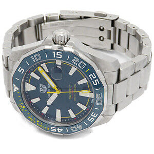 Tag Heuer Aquaracer Caliber 5 Match Timer Shinji Kagawa Edition Blue Dial Silver Steel Strap Watch for Men - WAY201H.BA0927 Buy Now By Tag Heuer
