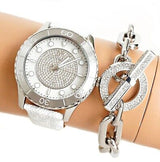 Michael Kors Runway Three Hand White Dial White Leather Strap Watch For Women - MK6998 Buy Now By Michael Kors