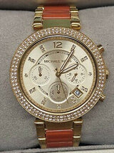 Michael Kors Parker Gold Dial Two Tone Steel Strap Watch for Women - MK6139 Buy Now By Michael Kors
