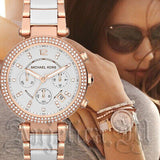 Michael Kors Parker White Dial Two Tone Steel Strap Watch for Women - MK5774 Buy Now By Michael Kors