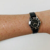 Marc Jacobs Blade Black Dial Black Leather Strap Watch for Women - MBM1082 Buy Now By Marc Jacobs