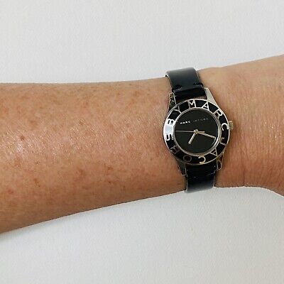 Marc Jacobs Blade Black Dial Black Leather Strap Watch for Women - MBM1082 Buy Now By Marc Jacobs