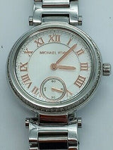 Michael Kors Skylar Quartz White Dial Silver Steel Strap Watch For Women - MK5970 Buy Now By Michael Kors