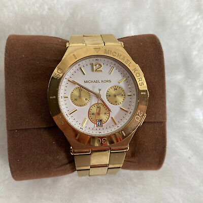 Michael Kors Wyatt Chronograph White Dial Gold Steel Strap Watch For Women - MK5933 Buy Now By Michael Kors