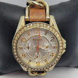Fossil Riley White Dial Beige Leather Strap Watch for Women - ES3465 Buy Now By Fossil