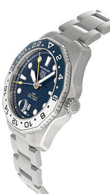 Tag Heuer Aquaracer Professional 300 GMT Automatic Blue Dial Silver Steel Strap Watch for Men - WBP2010.BA0632 Buy Now By Tag Heuer