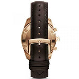 Emporio Armani Chronograph Gray Dial Brown Leather Strap Watch For Men - AR6043 Buy Now By Emporio Armani